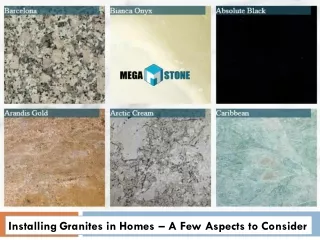 installing granites in homes a few aspects