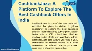 Get to know about CashbackJazz, which overtakes the best cashback websites in India