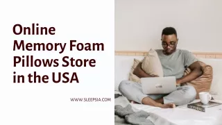 online memory foam pillows store in the usa