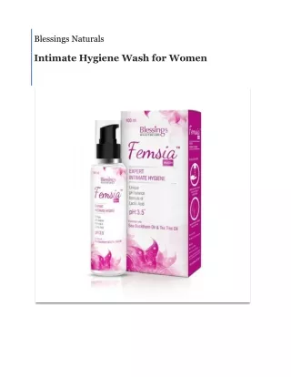 Intimate Wash for Women