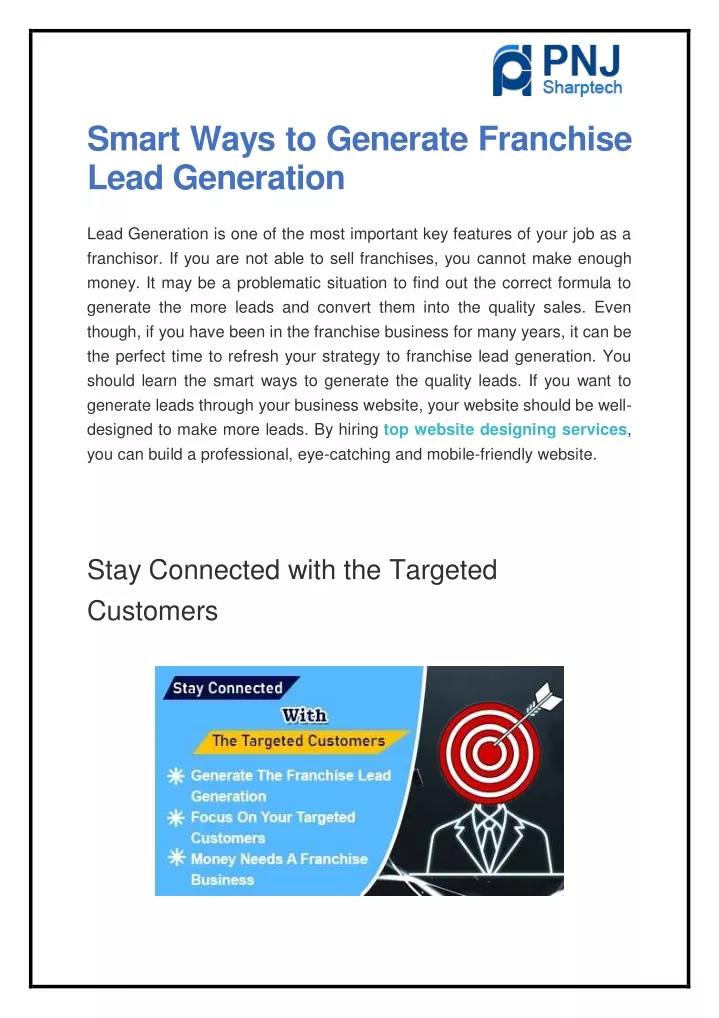 smart ways to generate franchise lead generation