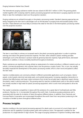 purging substance market size share