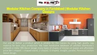 Modular Kitchen Company in Faridabad | Modular Kitchen Designs
