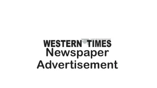 newspaper advertisement