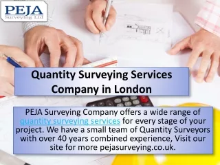 Quantity Surveyor Company