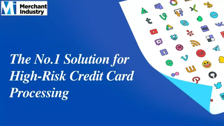 the no 1 solution for high risk credit card