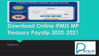 Download Online IFMIS MP Treasury Payslip 2020-2021