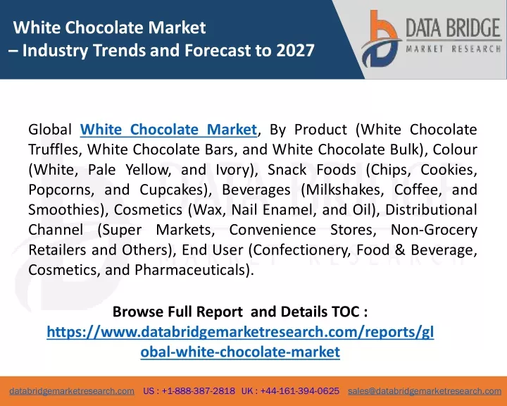 white chocolate market industry trends