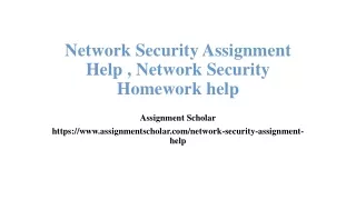 network security assignment help network security homework help