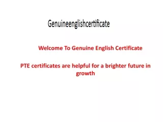 PTE certificates are helpful for a brighter future in growth