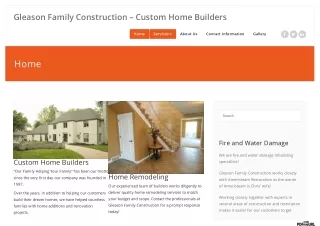 gleason family construction custom home builders