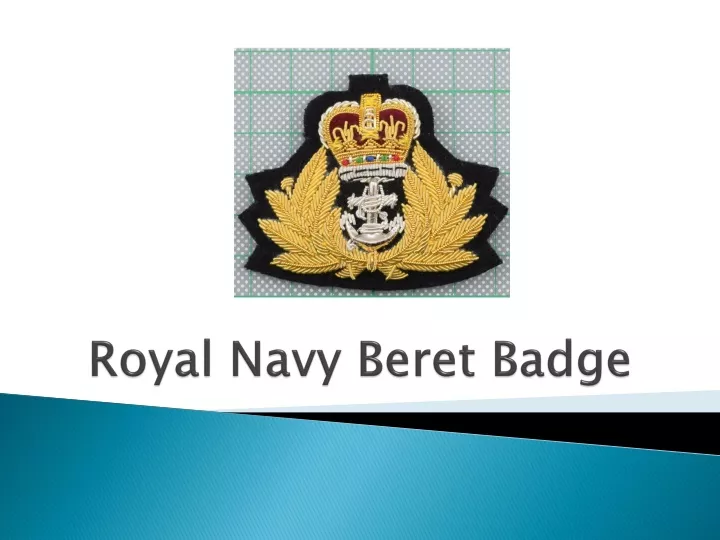 royal navy beret badge