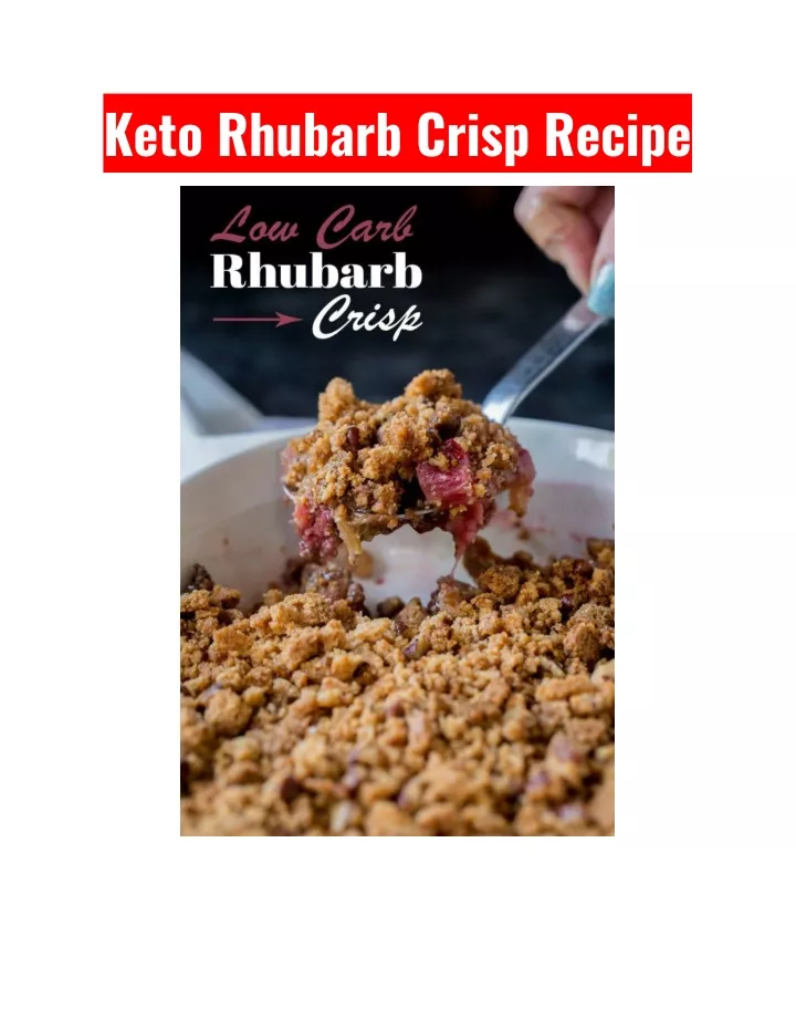 keto rhubarb crisp recipe