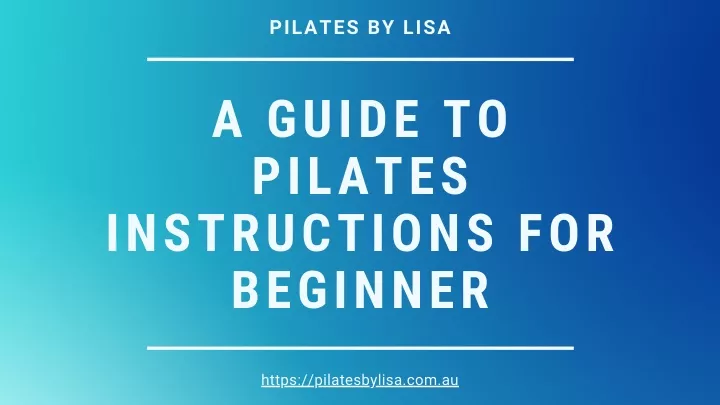 pilates by lisa