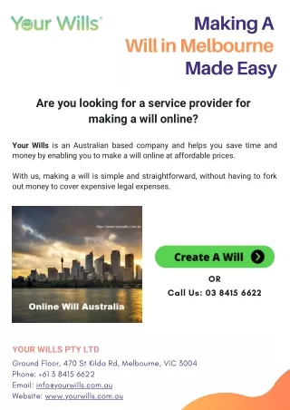 Making a Will in Melbourne Made Easy