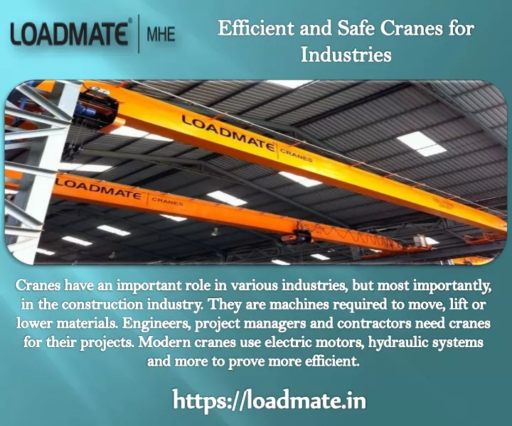 efficient and safe cranes for industries
