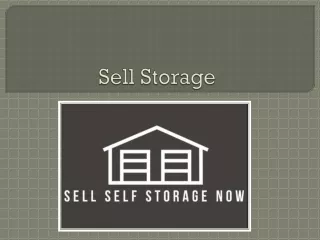 sell storage