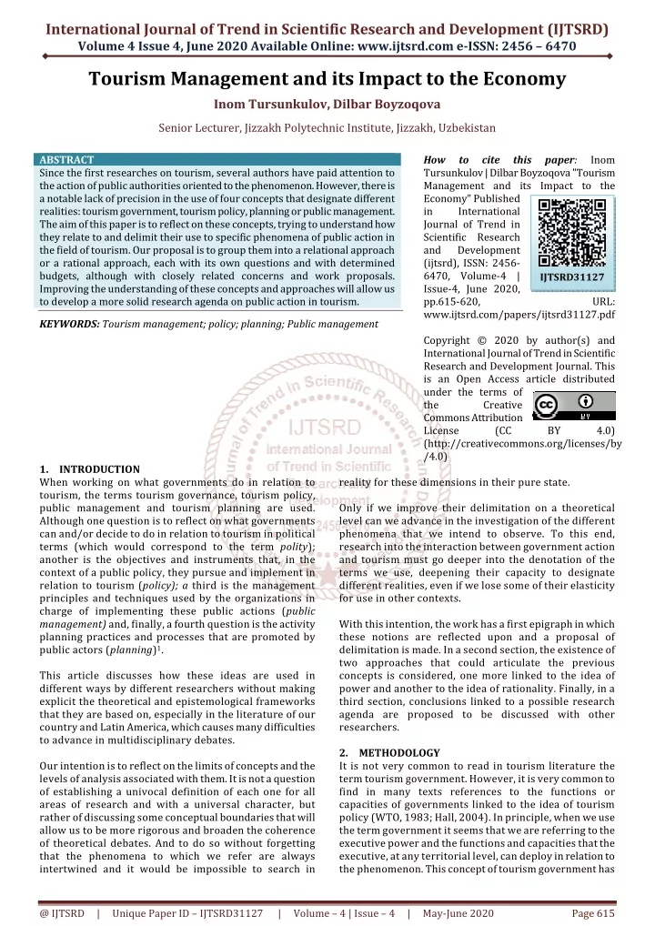 international journal of trend in scientific