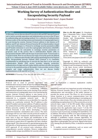 international journal of trend in scientific