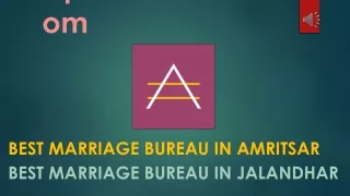 best marriage bureau in amritsar 01814640041