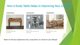 how a study table helps in improving your