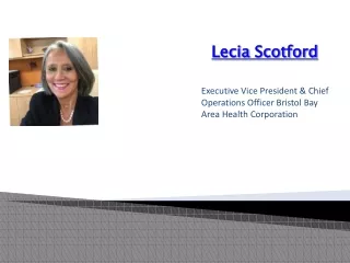Lecia Scotford - Healthcare Process Improvement Skills