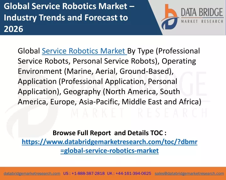global service robotics market industry trends