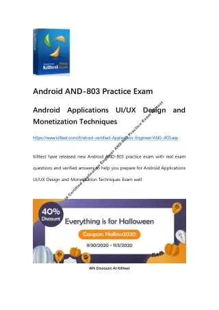 android and 803 practice exam