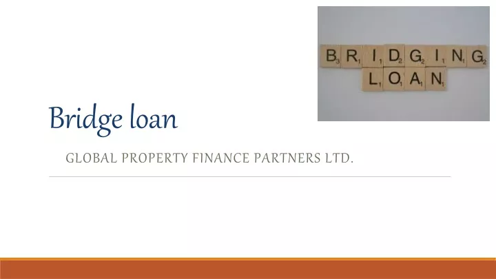 bridge loan