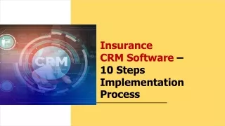 insurance crm software 10 steps implementation