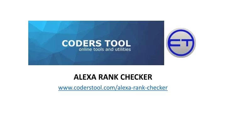 alexa rank checker www coderstool com alexa rank