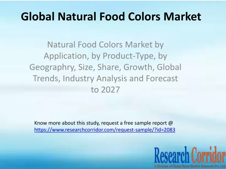 global natural food colors market