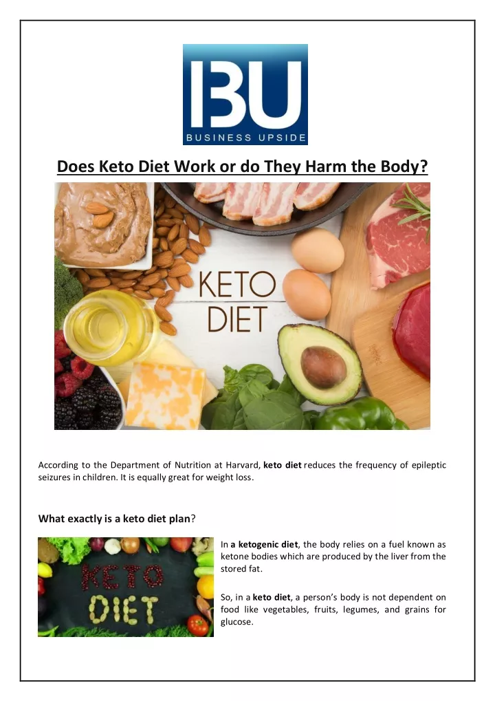 does keto diet work or do they harm the body