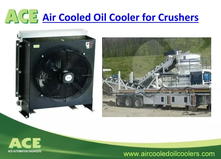 air cooled oil cooler for crushers