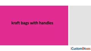 kraft bags with handles
