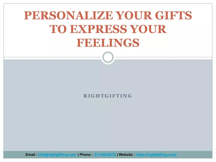 personalize your gifts to express your feelings