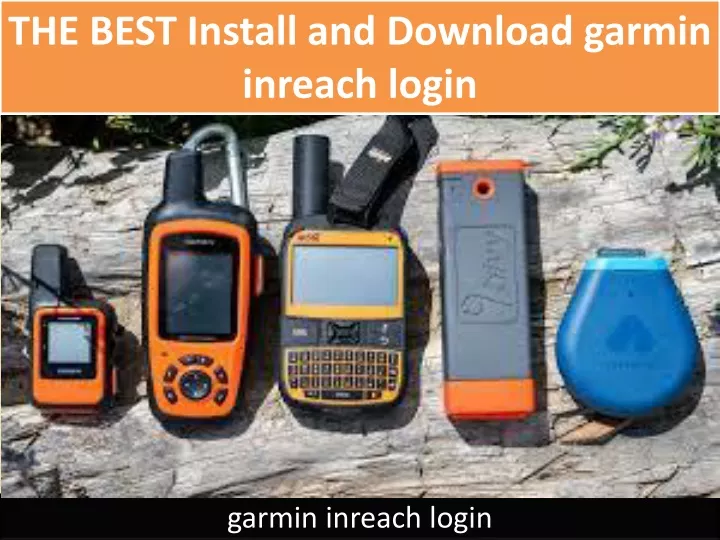 the best install and download garmin inreach login