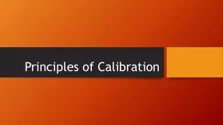 principles of calibration