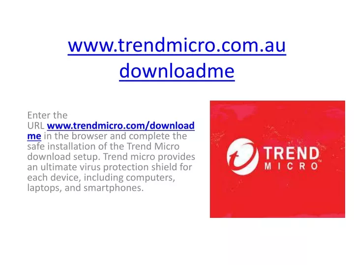 www trendmicro com au downloadme
