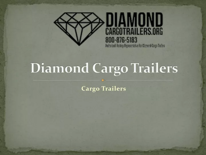 diamond cargo trailers