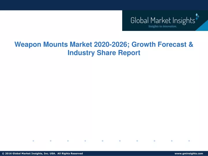 weapon mounts market 2020 2026 growth forecast