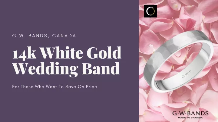 g w bands canada 14k white gold wedding band