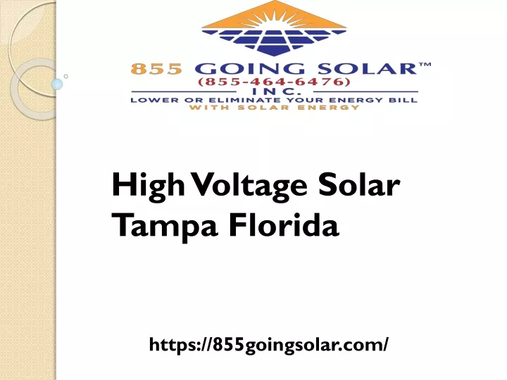 high voltage solar tampa florida