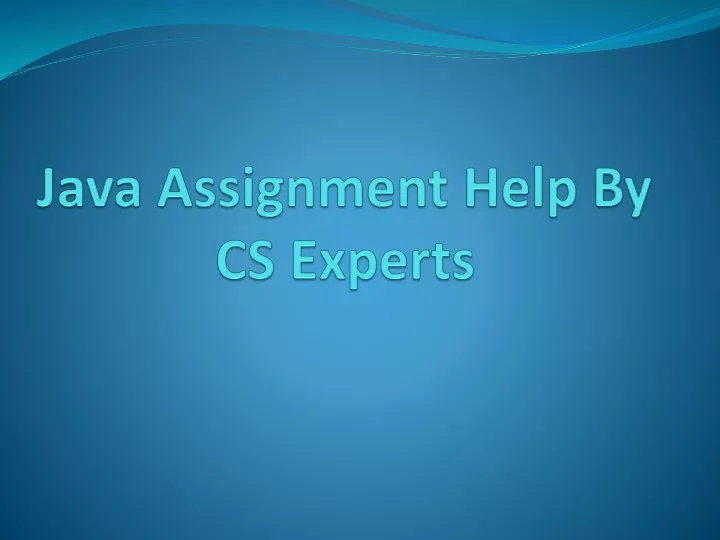 java assignment help by cs experts