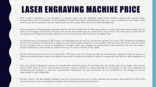 laser engraving machine price