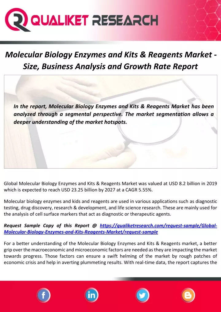 molecular biology enzymes and kits reagents