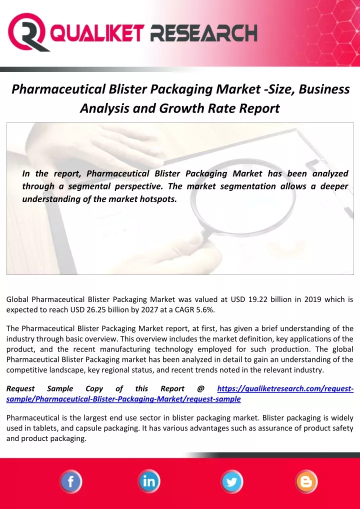 pharmaceutical blister packaging market size
