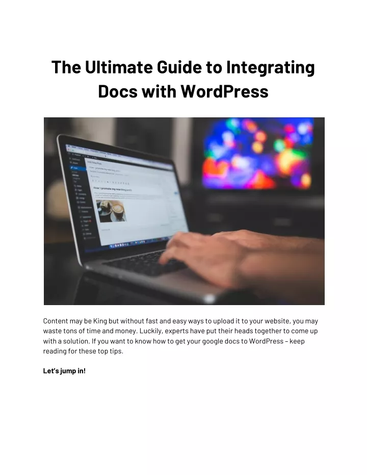 the ultimate guide to integrating docs with