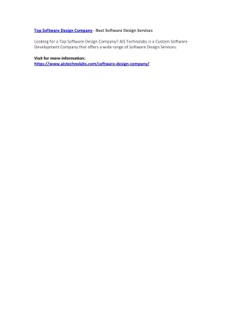 top software design company best software design