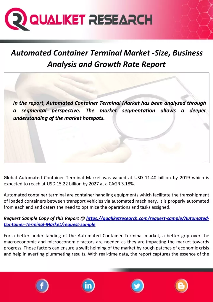 automated container terminal market size business